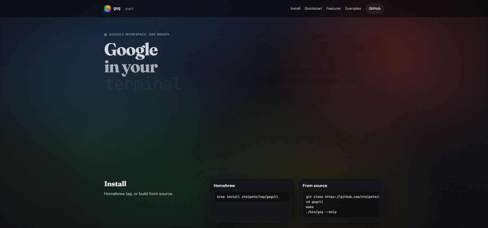 gogcli official website