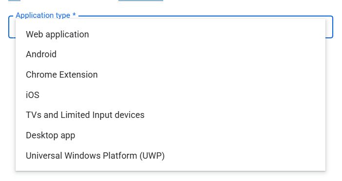 OAuth同意画面の設定